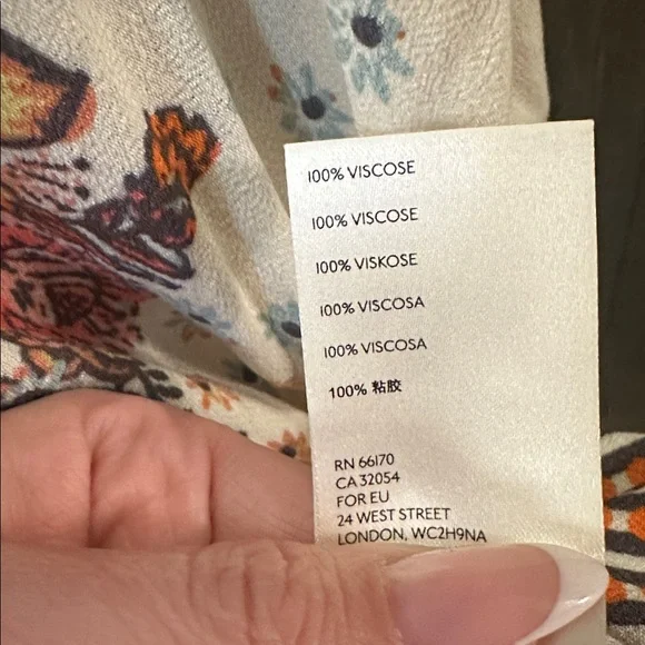 Free People Mix and Match Blouse Tea Combo Crop Boho Festival Top Long Sleeve - Picture 9 of 10